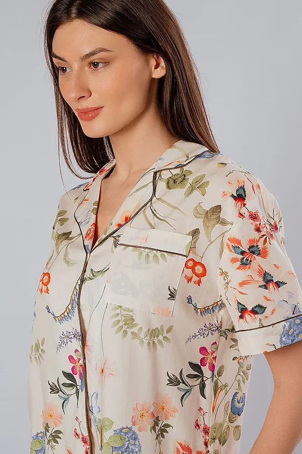 Женская пижама INDEFINI, молочный - фото 2