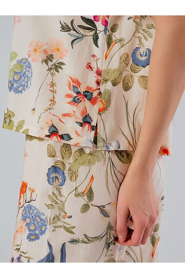 Женская пижама INDEFINI, молочный - фото 2