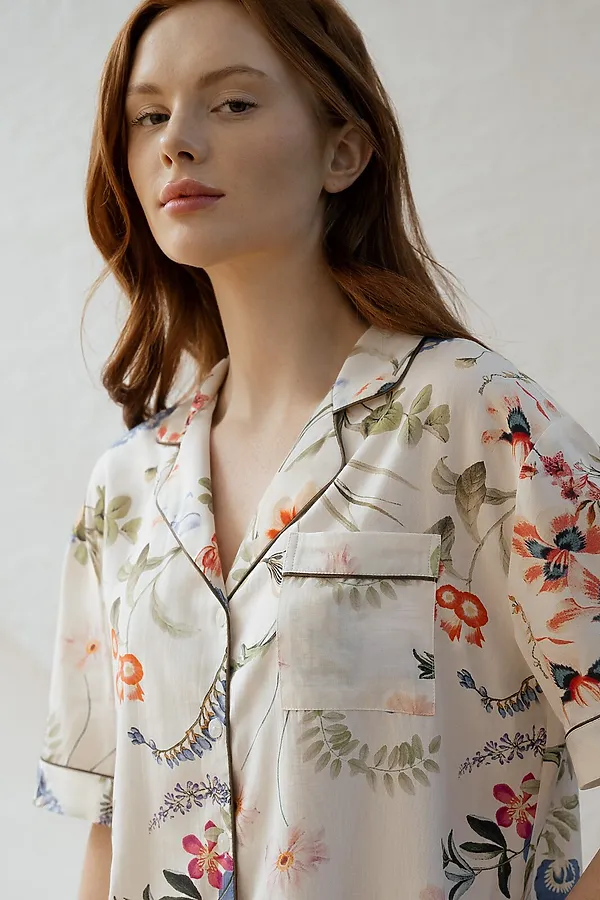 Женская пижама INDEFINI, молочный - фото 2