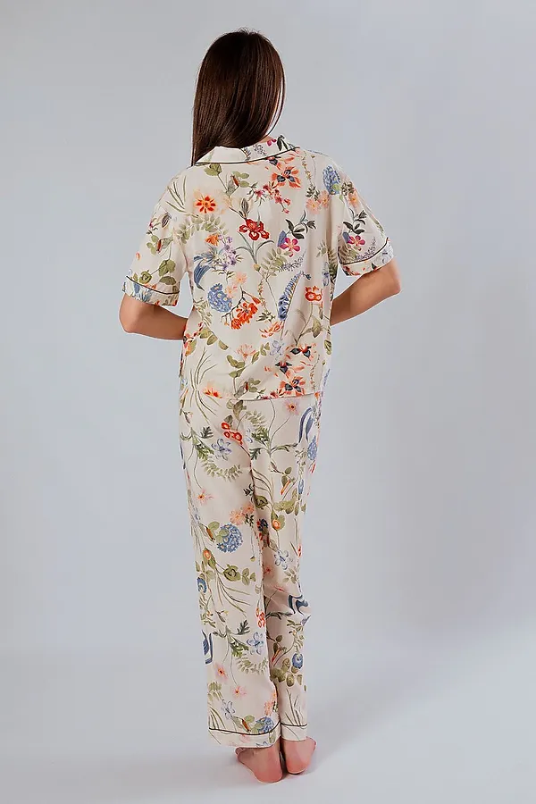 Женская пижама INDEFINI, молочный - фото 2