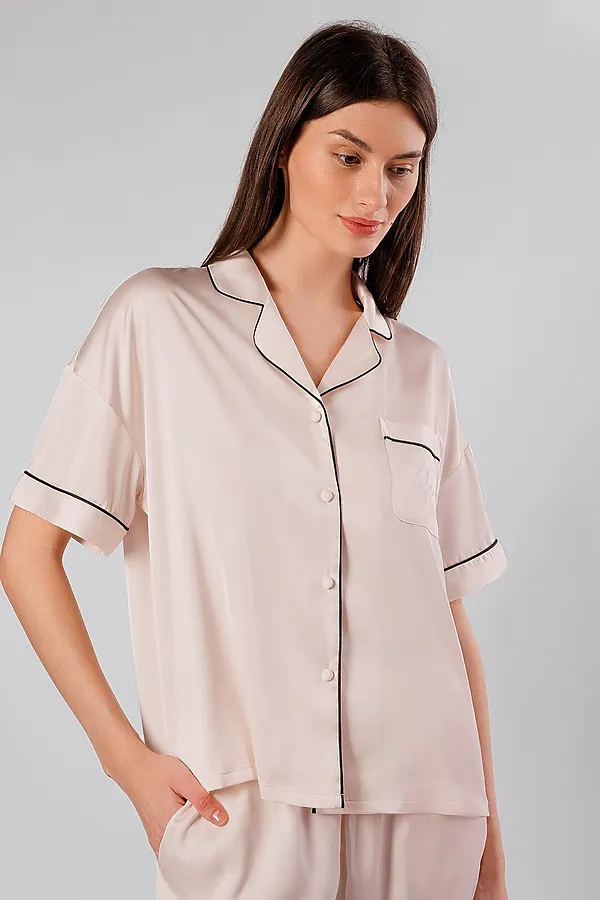 Женская пижама INDEFINI, молочный - фото 2