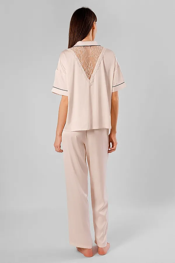 Женская пижама INDEFINI, молочный - фото 2