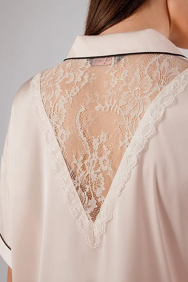 Женская пижама INDEFINI, молочный - фото 2