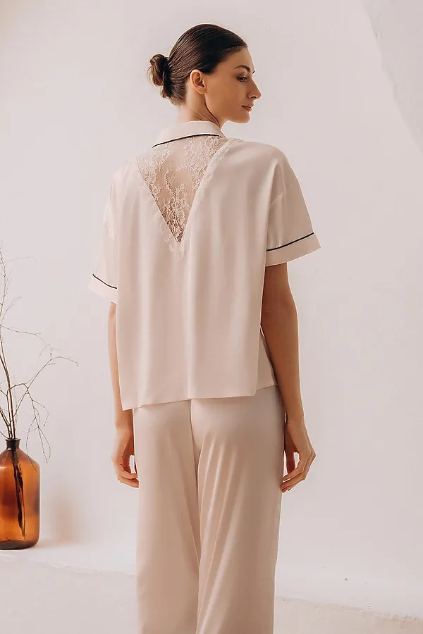 Женская пижама INDEFINI, молочный - фото 2