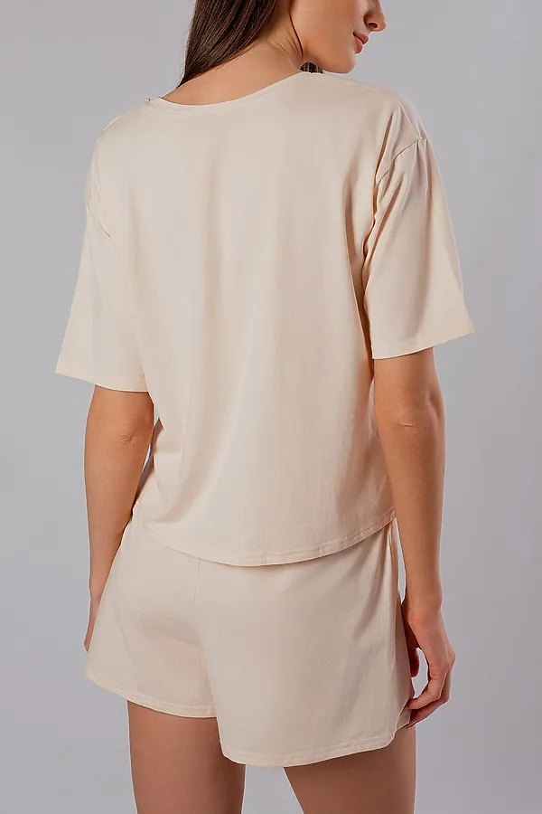 Женская пижама INDEFINI, молочный - фото 2