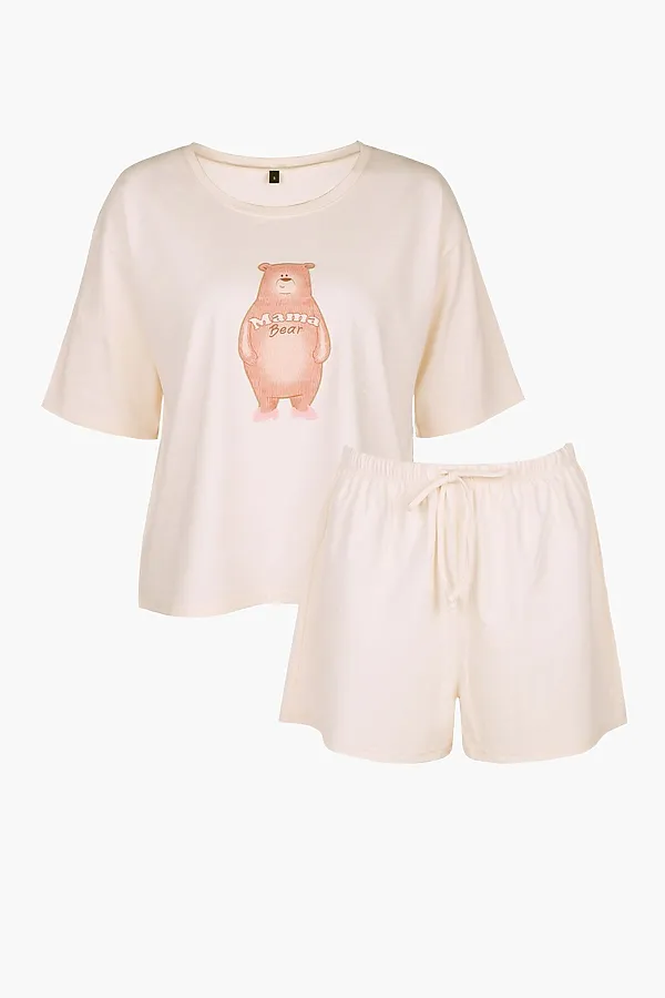 Женская пижама INDEFINI, молочный - фото 2