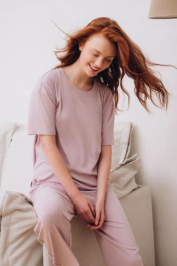 Женская пижама INDEFINI, лиловый - фото 2