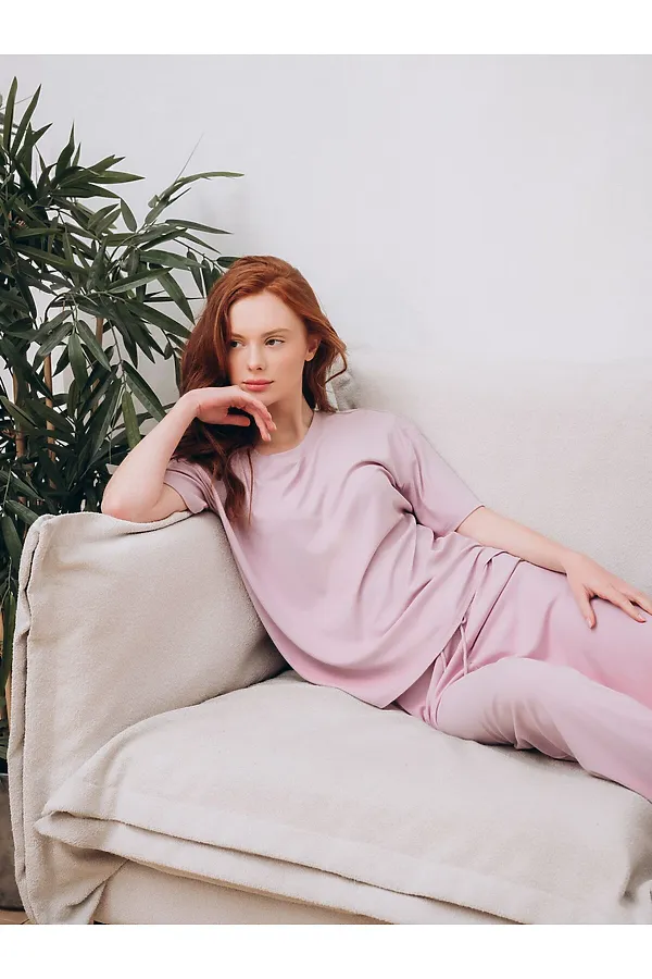 Женская пижама INDEFINI, лиловый - фото 2