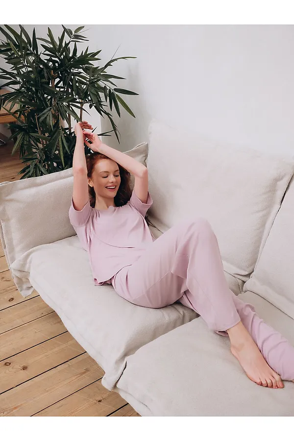 Женская пижама INDEFINI, лиловый - фото 2