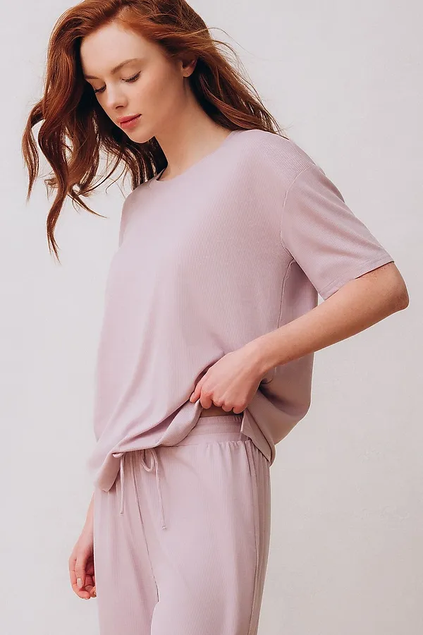 Женская пижама INDEFINI, лиловый - фото 2