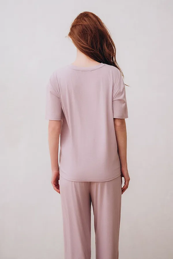 Женская пижама INDEFINI, лиловый - фото 2