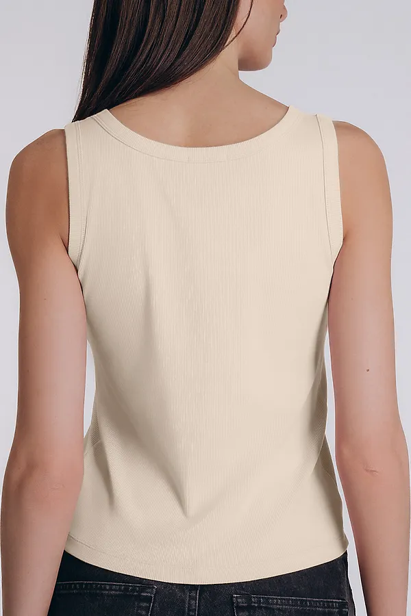 Женская майка INDEFINI, бежевый - фото 2