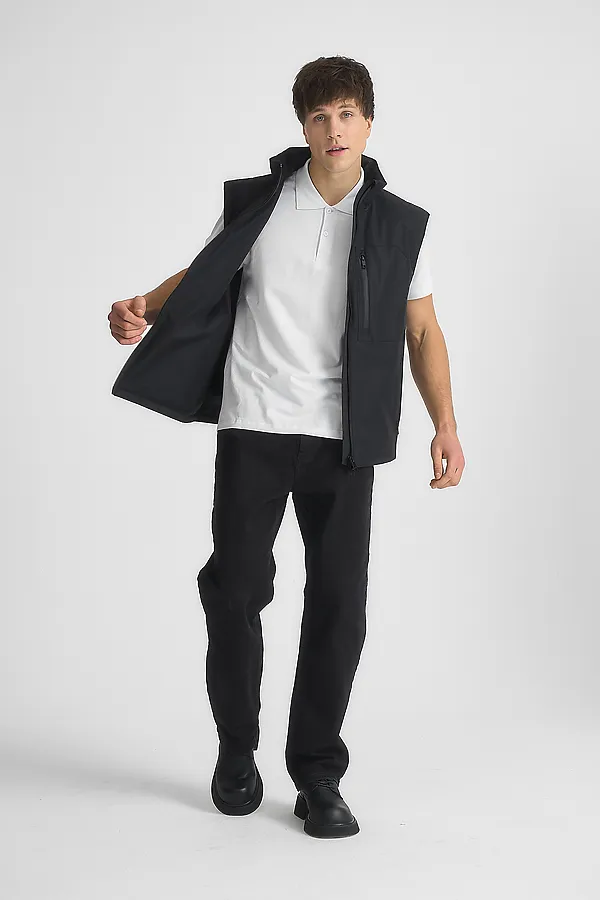 Жилет мужской HOOPS, черный - фото 2
