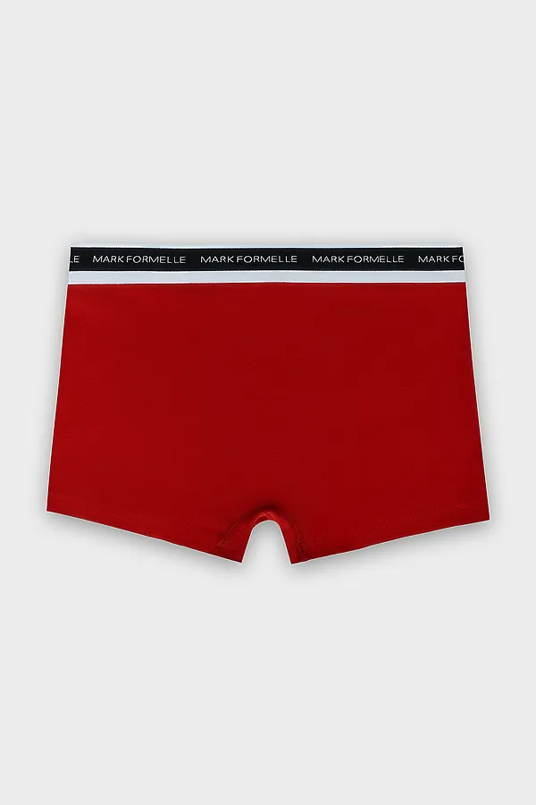 Трусы мужские (2шт) MARK FORMELLE, брусничный +печать - фото 2