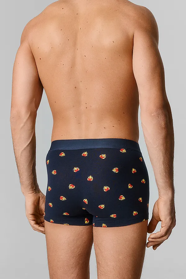 Трусы мужские (2шт) MARK FORMELLE, перцы на т.синем +т.синий - фото 2