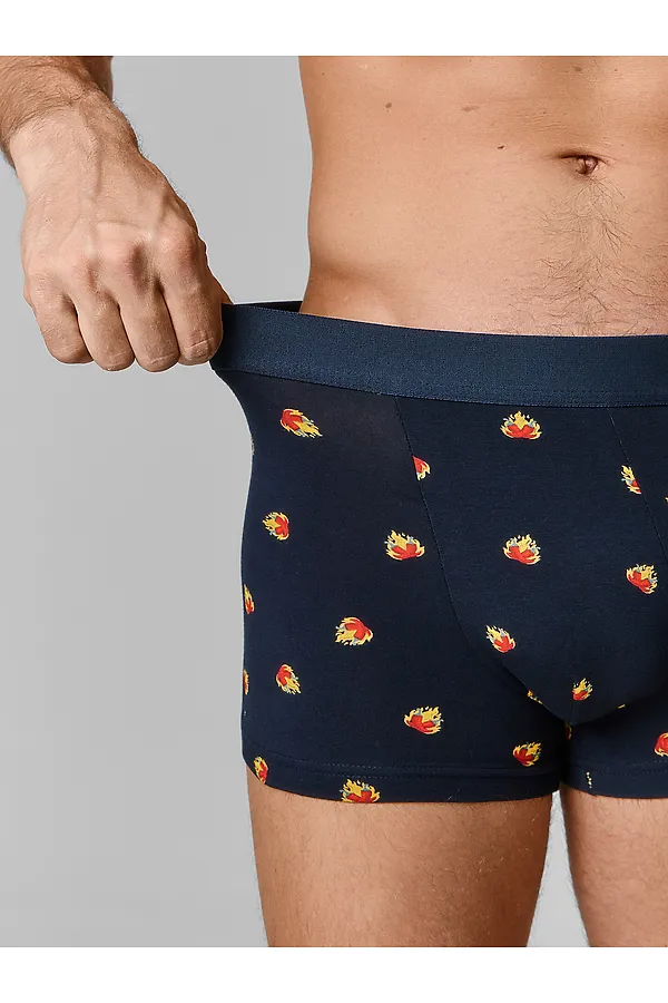Трусы мужские (2шт) MARK FORMELLE, перцы на т.синем +т.синий - фото 2
