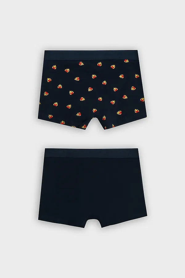 Трусы мужские (2шт) MARK FORMELLE, перцы на т.синем +т.синий - фото 2