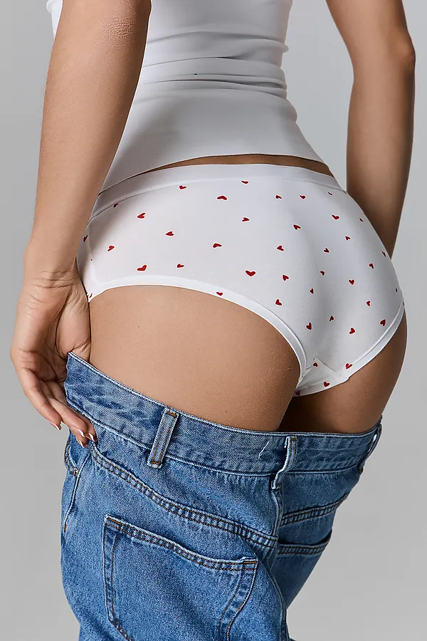 Трусы женские (3шт.) MARK FORMELLE, сердечки на т.красном - фото 2