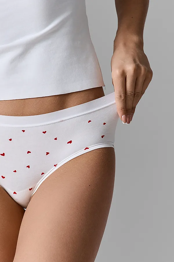 Трусы женские (3шт.) MARK FORMELLE, сердечки на т.красном - фото 2
