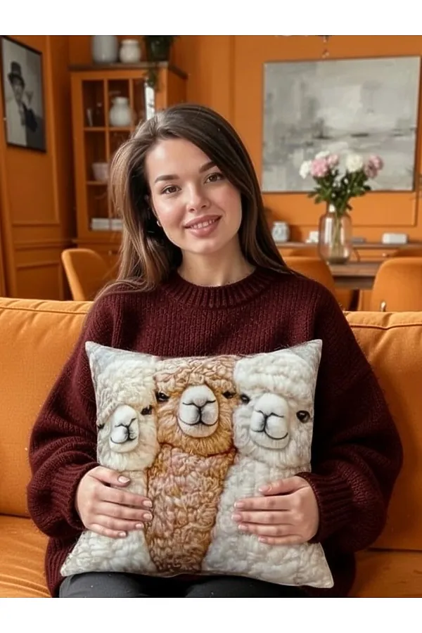 Наволочка декоративная Альпака 3 НАТАЛИ, бежевый - фото 2