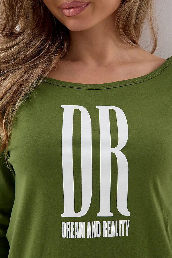 Туника Т-хвост НАТАЛИ, хаки - фото 2