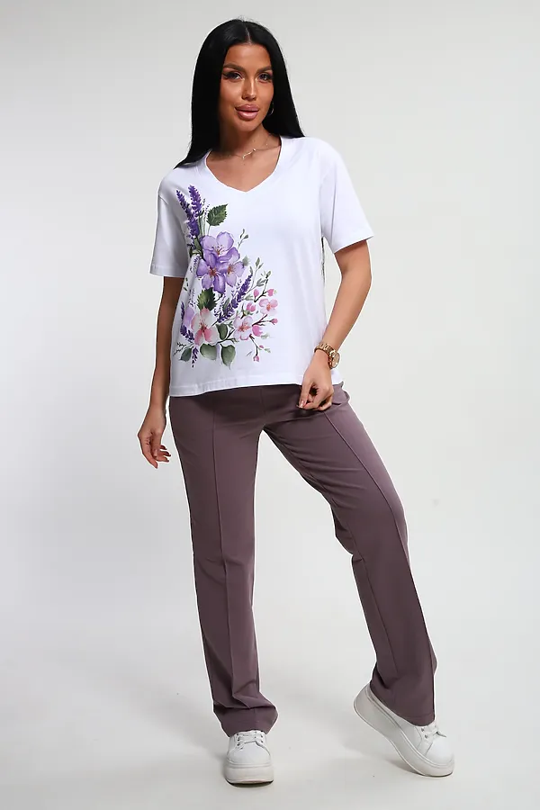 Костюм с брюками 74725 НАТАЛИ, корица - фото 2