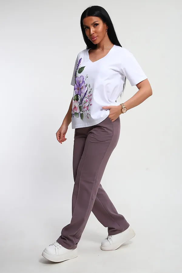 Костюм с брюками 74725 НАТАЛИ, корица - фото 2