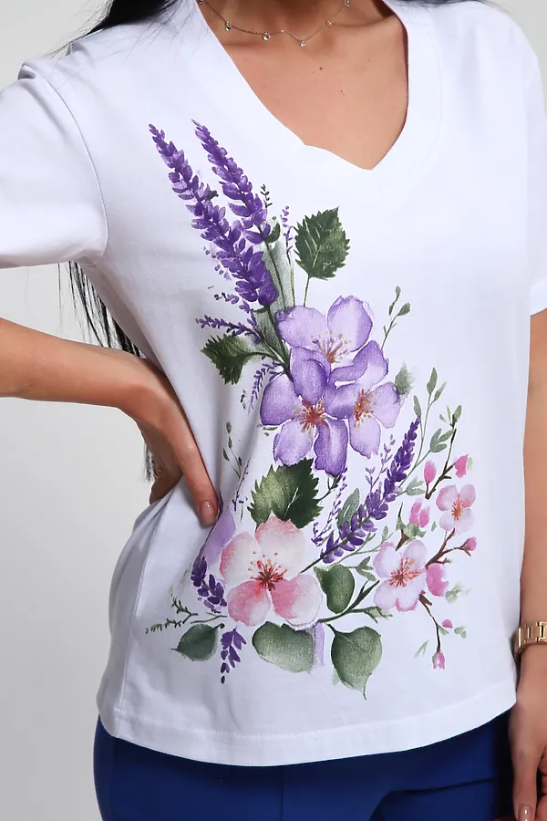 Костюм с брюками 74725 НАТАЛИ, васильковый - фото 2