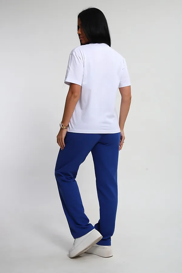 Костюм с брюками 74725 НАТАЛИ, васильковый - фото 2