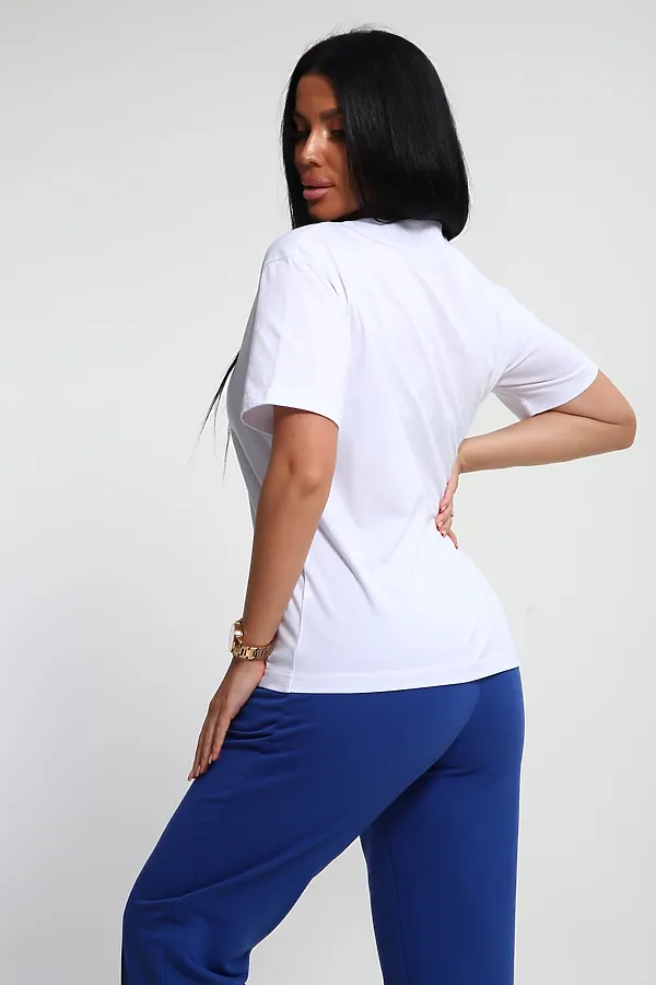 Костюм с брюками 74725 НАТАЛИ, васильковый - фото 2