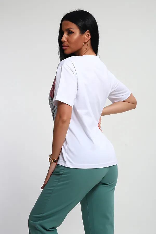 Костюм с брюками 74724 НАТАЛИ, изумрудный - фото 2