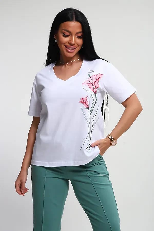 Костюм с брюками 74724 НАТАЛИ, изумрудный - фото 2