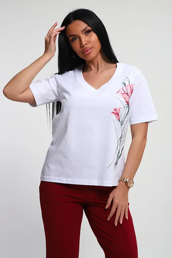 Костюм с брюками 74724 НАТАЛИ, бордовый - фото 2