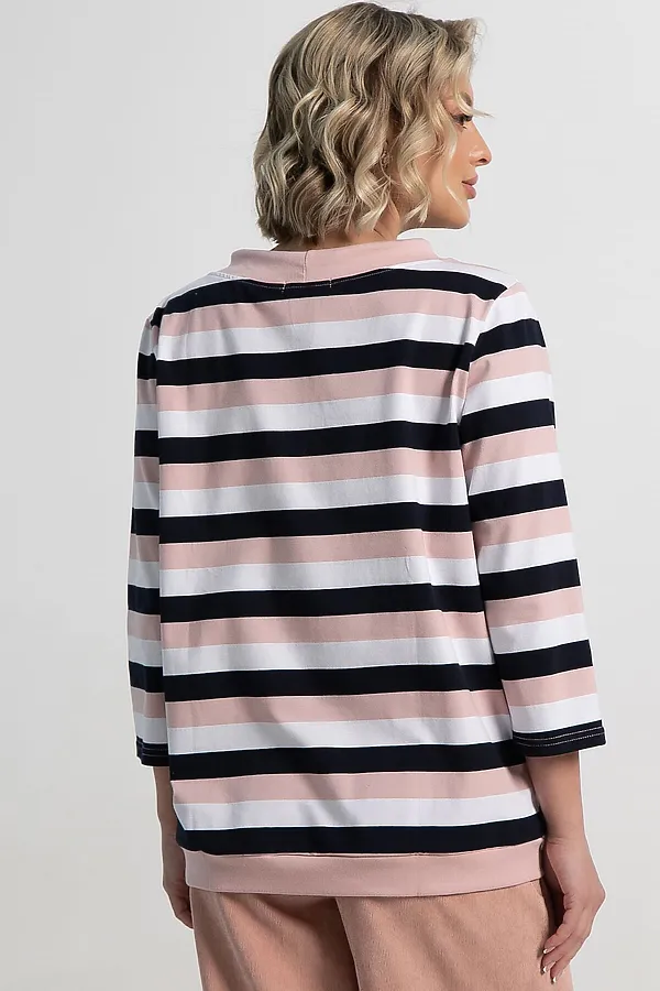 Джемпер Розалия LADY TAIGA, розово-синяя - фото 2