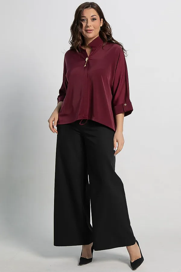 Блуза Серенада LADY TAIGA, бордовая - фото 2