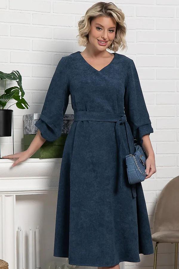 Платье Аглая LADY TAIGA, джинс - фото 2