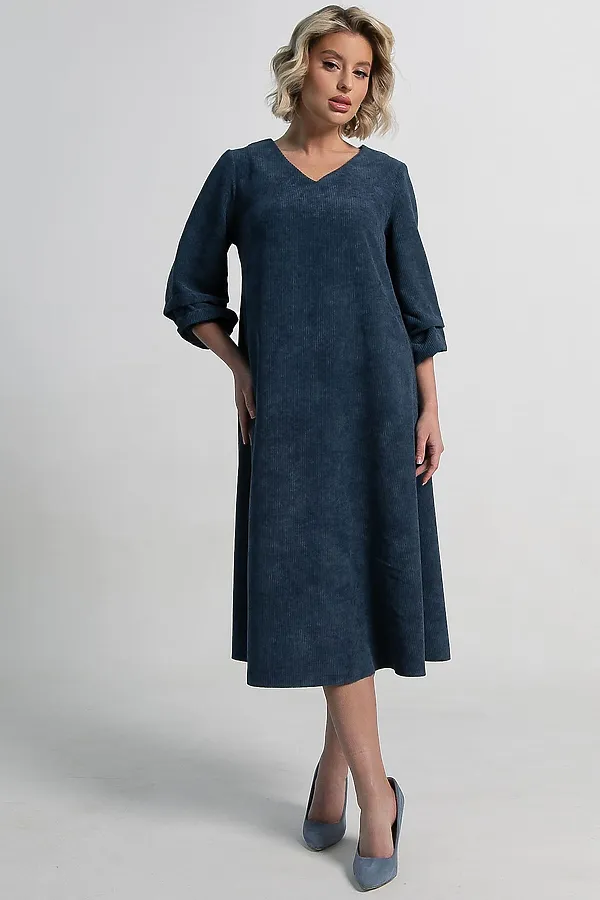 Платье Аглая LADY TAIGA, джинс - фото 2