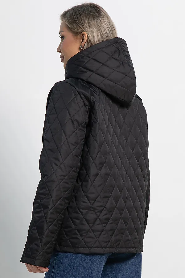 Куртка демисезонная стеганая LADY TAIGA, черная матовая - фото 2