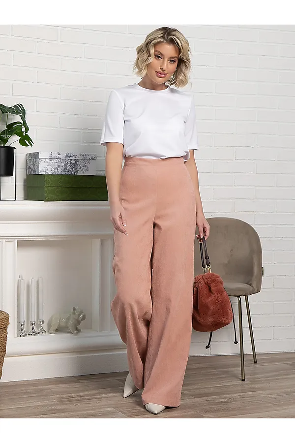 Брюки вельветовые Жанин LADY TAIGA, розовые - фото 2