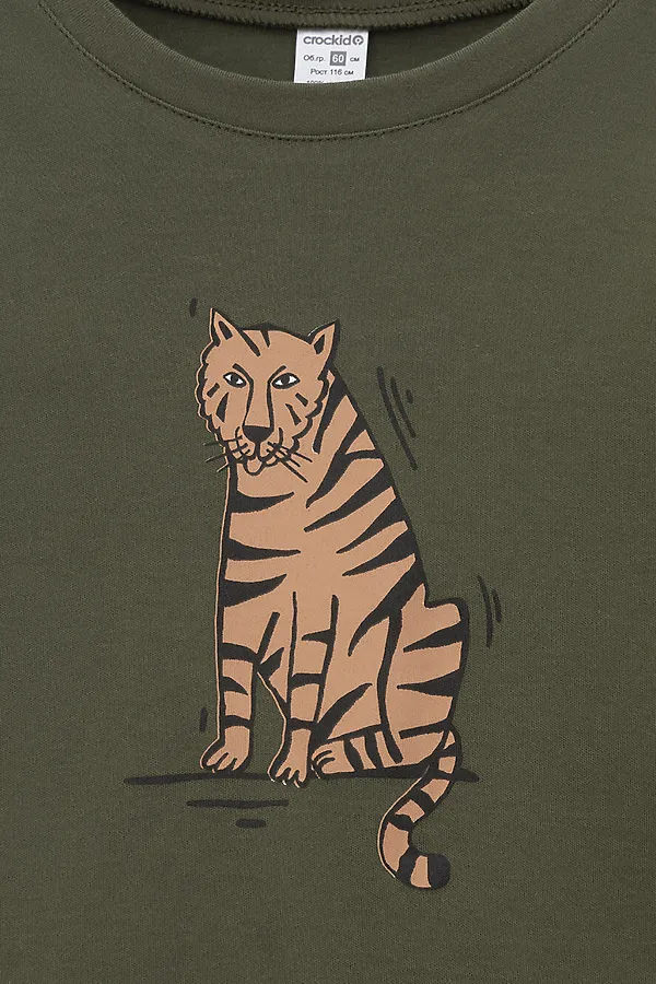 Пижама CROCKID, темно-зеленый - фото 2