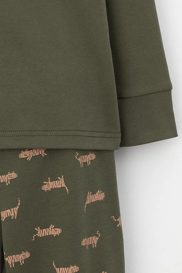 Пижама CROCKID, темно-зеленый - фото 2