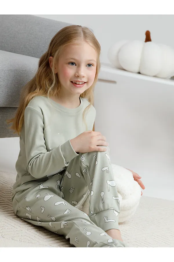 Пижама CROCKID, оливковый - фото 2