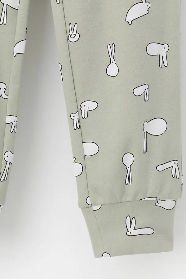 Пижама CROCKID, оливковый - фото 2