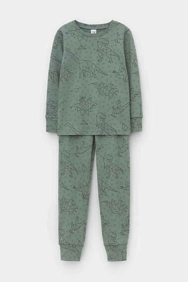 Пижама CROCKID, зеленый - фото 2