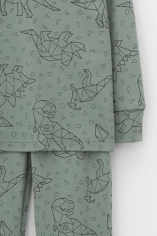 Пижама CROCKID, зеленый - фото 2