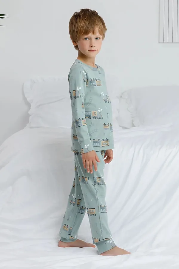 Пижама CROCKID, голубой прибой - фото 2