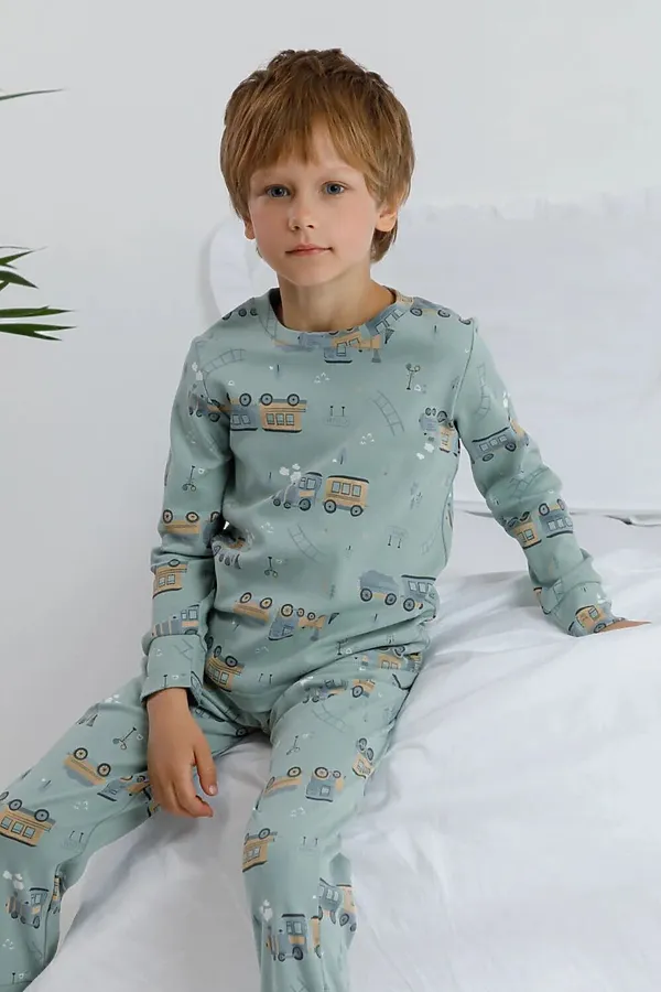 Пижама CROCKID, голубой прибой - фото 2