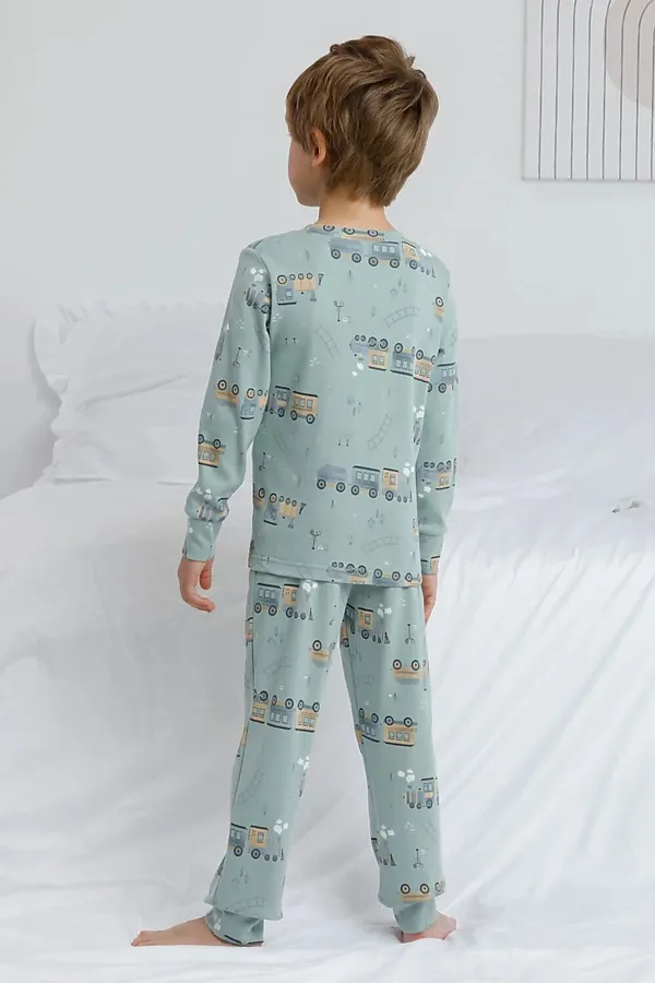 Пижама CROCKID, голубой прибой - фото 2