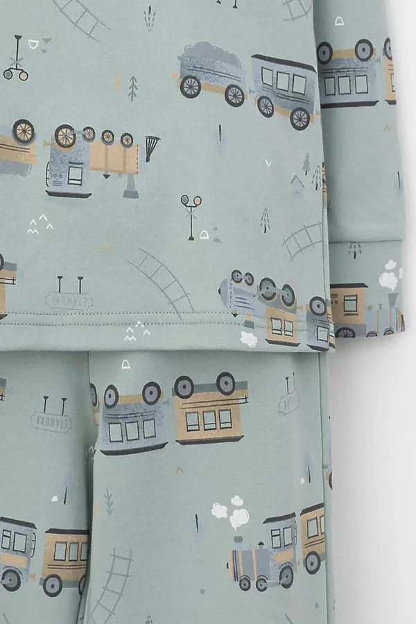 Пижама CROCKID, голубой прибой - фото 2