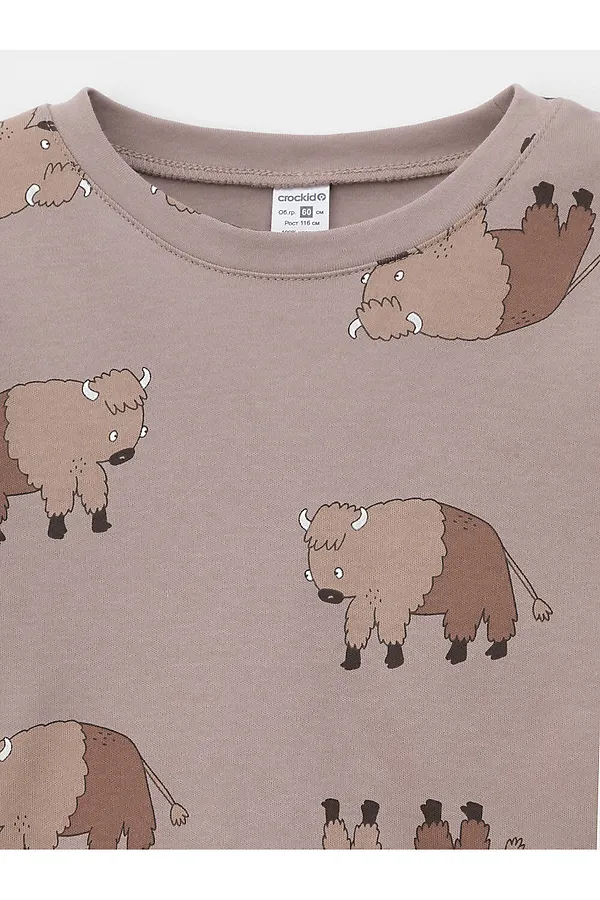 Пижама CROCKID, каппучино - фото 2